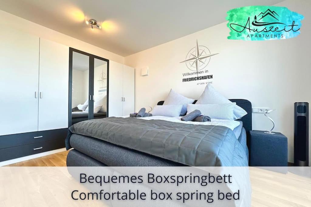 Auszeit Apartment Sunshine Am Uferpark - Nur 100 M Bis Zum Bodensee, Direkt Am Bodenseeradweg, 2 Schlafzimmer, 2 Sonnige Dachterrassen, Schnelles Wlan, Kostenloser Tiefgaragenstellplatz, Fur Bis Zu 4 Personen フリードリヒスハーフェン エクステリア 写真